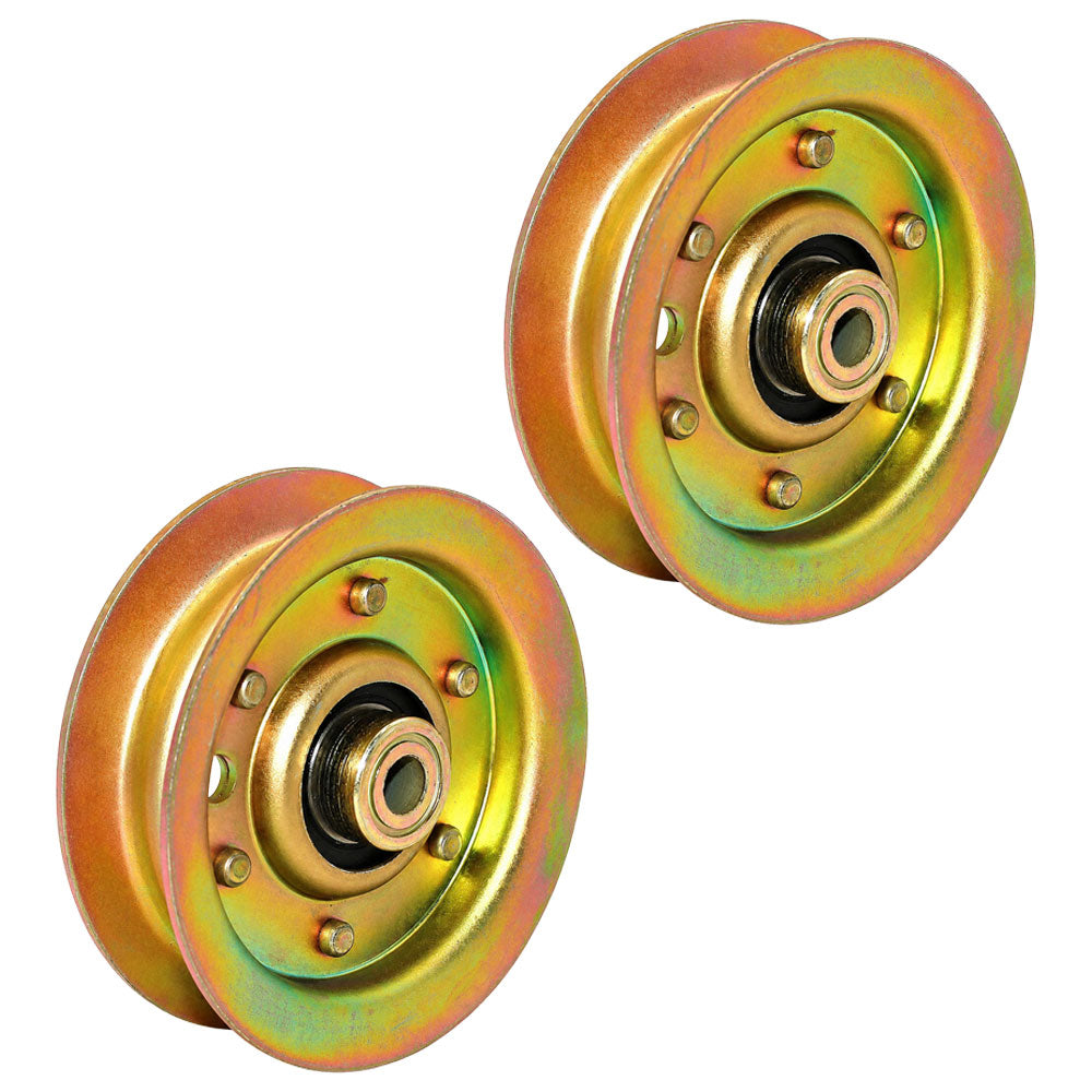 (2) Idler Pulleys Fits Husqvarna Fits Poulan 42" Mower Decks 532131494 532173438