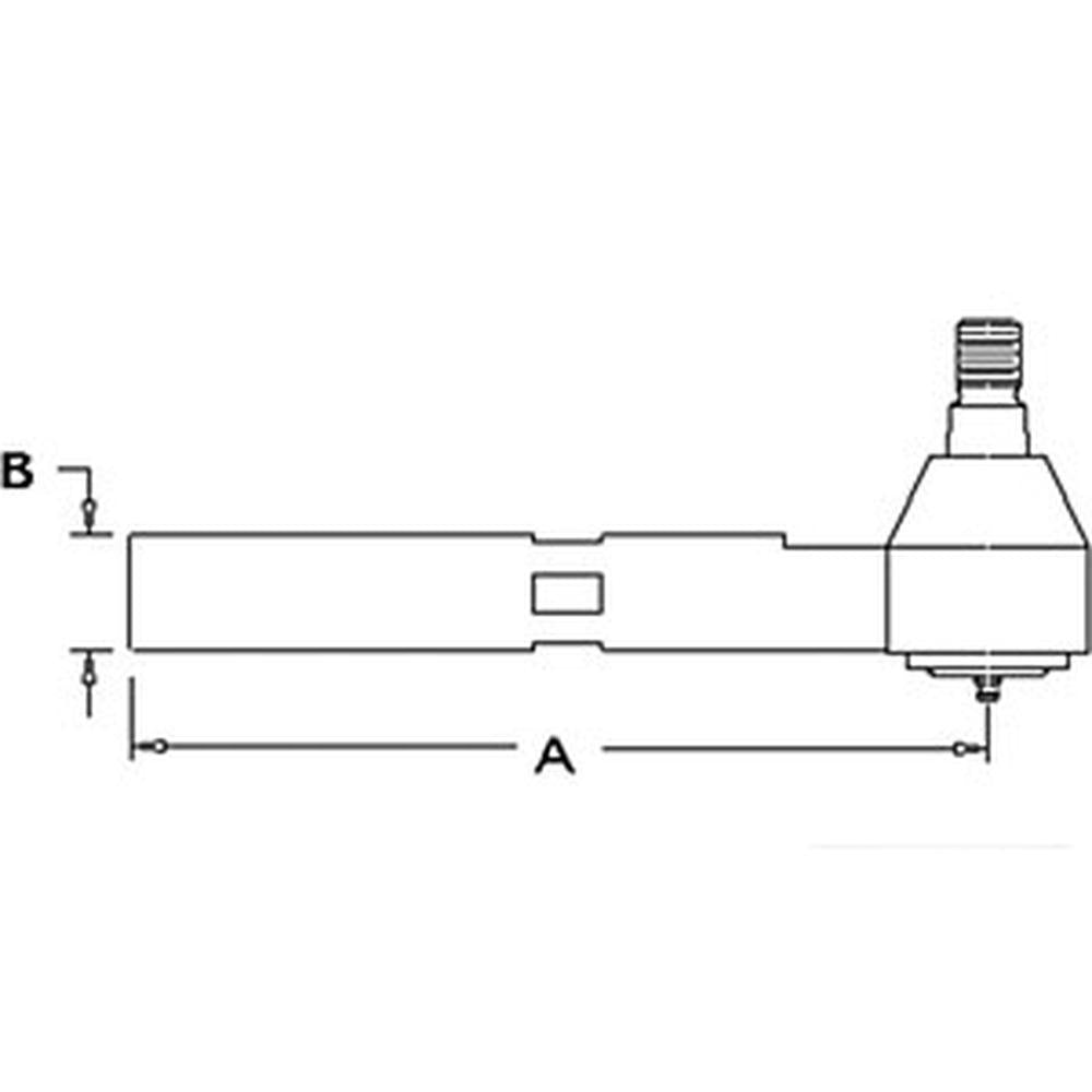 WN-137048A1-PEX RH Outer Tie Rod Fits John Deere 5200 5300 5400 5500 5210 5310