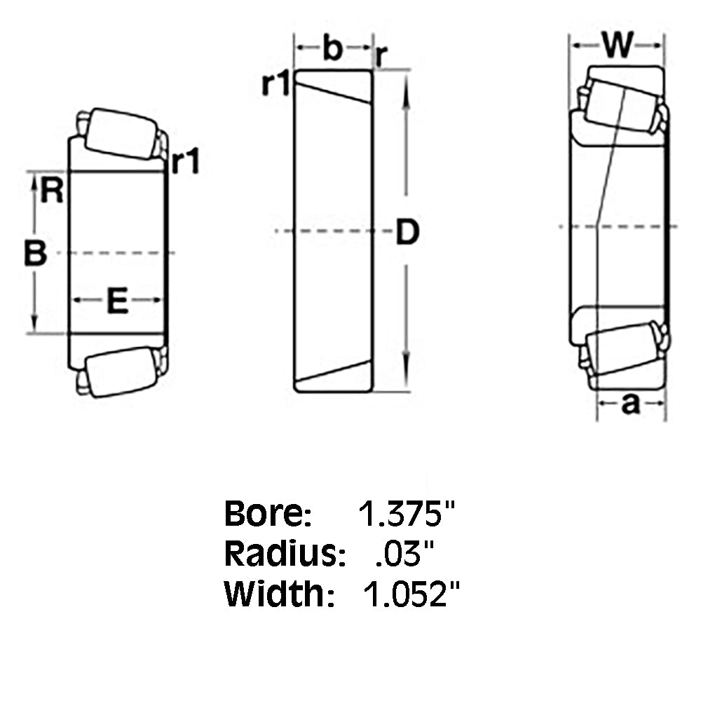 14136AA - Timken Bearing Cone