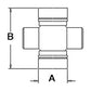 Steering Shaft Cross and Bearing (U-Joint) Fits Universal Products