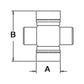 Steering Shaft Cross and Bearing (U-Joint) Fits Universal Products
