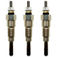 Set of 3 Glow Plugs Fits Kubota Tractors B5001 B5100 B6100 B7100 RC-15FD GV3240