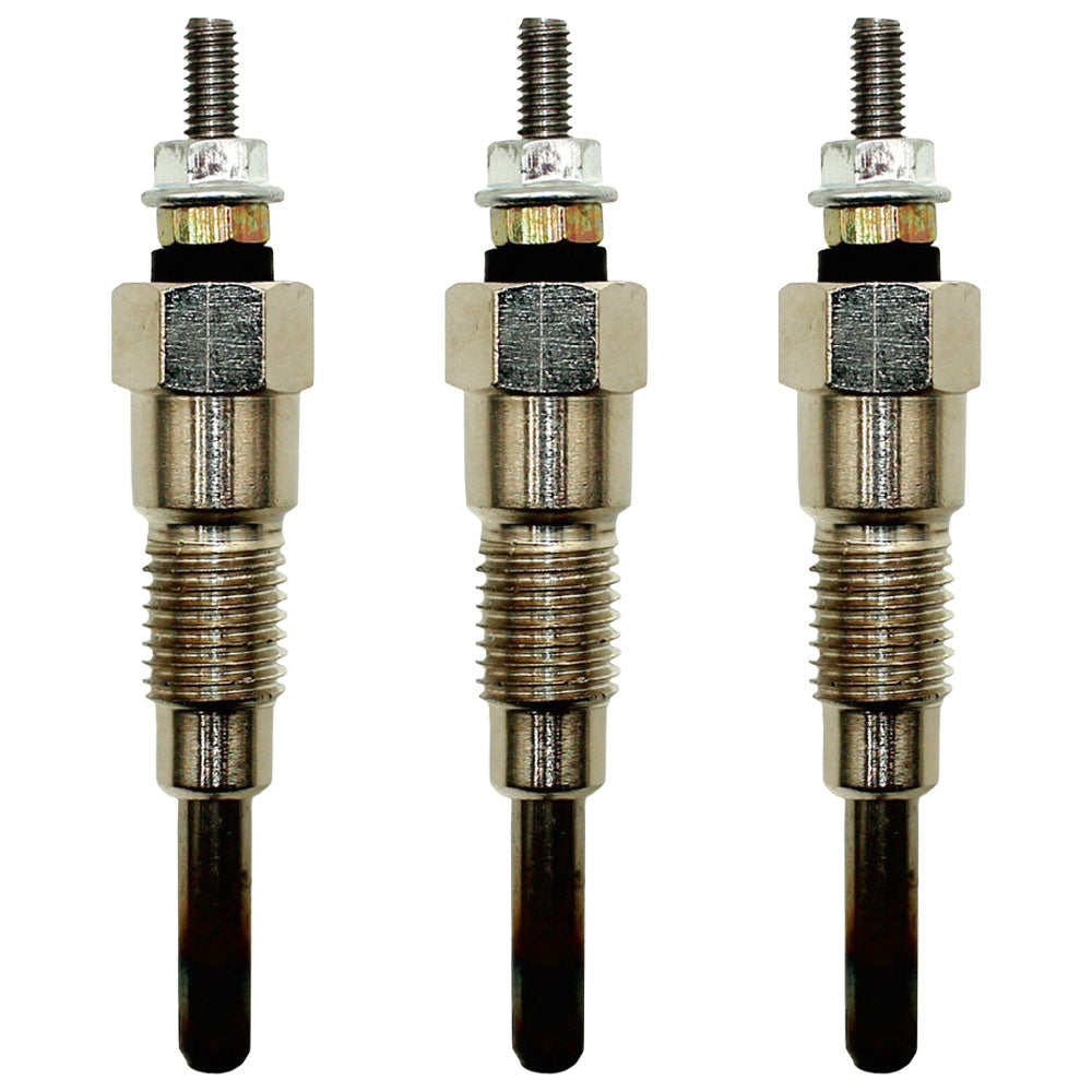 Set of 3 Glow Plugs Fits Kubota Tractors B5001 B5100 B6100 B7100 RC-15FD GV3240