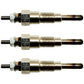Set of Three (3) Glow Plugs Fits Kubota 15521-65510 KH-8 B5200 B7001 B7100 L8200
