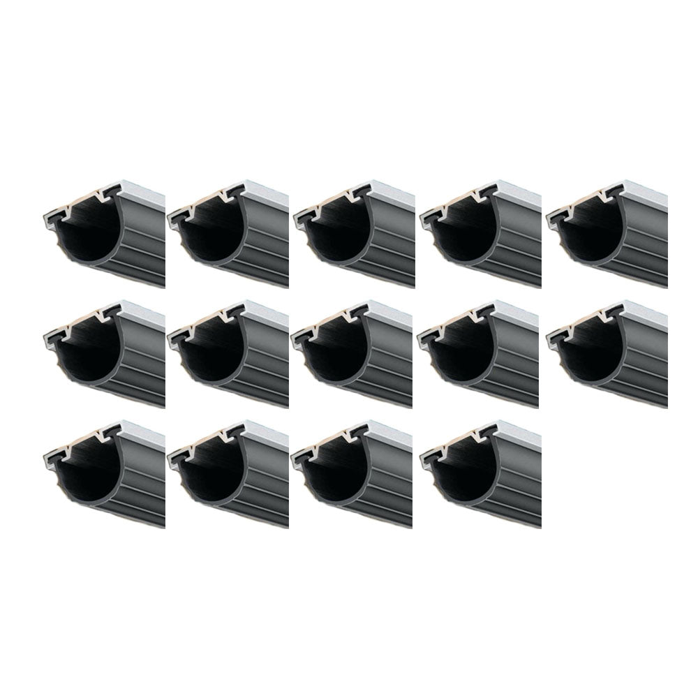 14' Heavy Duty Black Vinyl Weather Seal 154448 Fits Wayne Dalton Doors