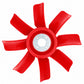 160895M1 Plastic Fan 8-Blades Fits Massey Ferguson 275 285 15.625" Diameter
