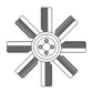Cooling Fan - 8 Blade Plastic Fits John Deere 2030 2040 AT26373