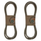 5103392 Qty 2: Heavy Duty Deck Belt
 Fits Snapper