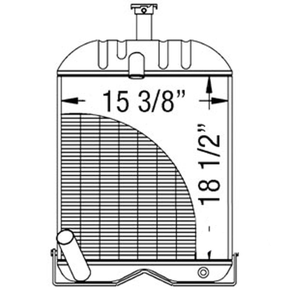 Radiator Fits Massey Ferguson Replaces 1660654M91