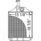 Radiator - 4" Fill Neck Fits Massey Ferguson 275 283 290 390 283 290 275 690