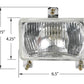 1693943M1 Qty 2: Headlamp Fits Massey Ferguson