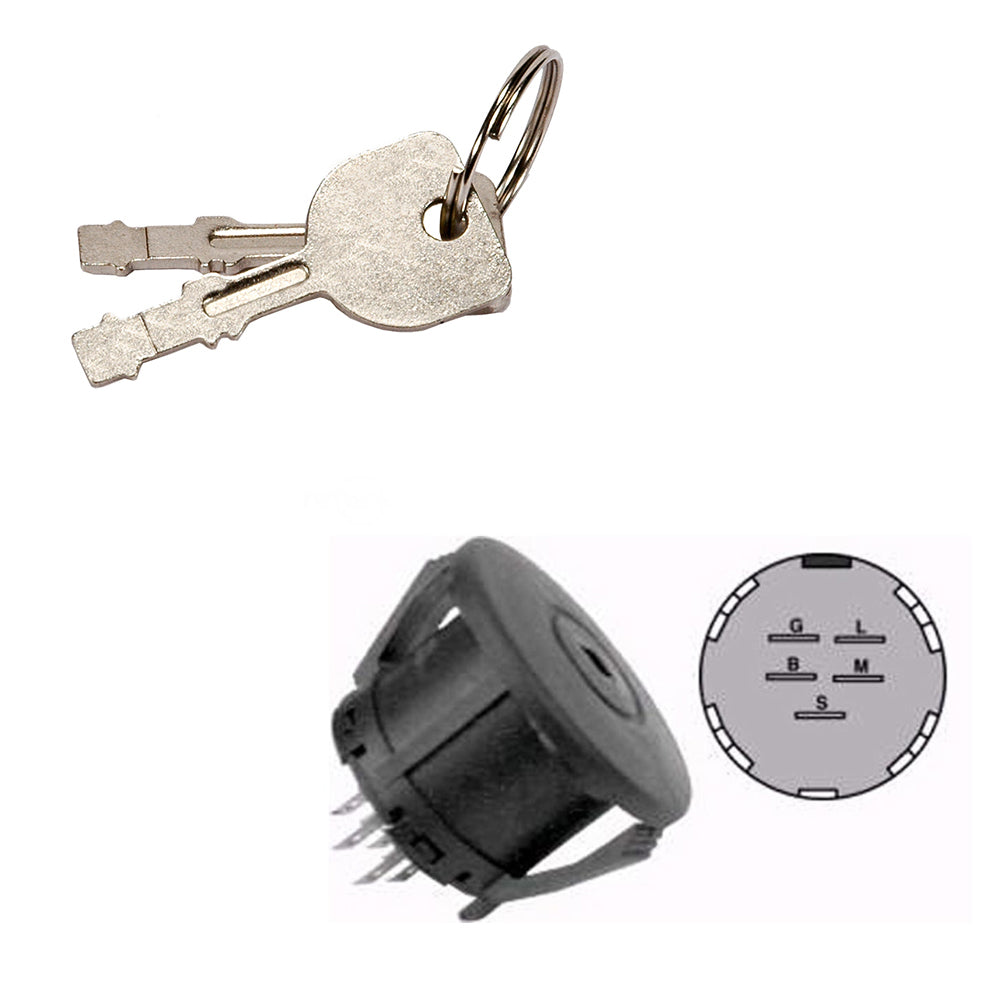 688HS-STD Ignition Switch w/ Keys Fits John Deere 1023E 60D 1026R 3032E 3036E