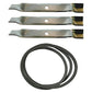 531300766 Mower Deck Belt & Blade Set Fits Husqvarna