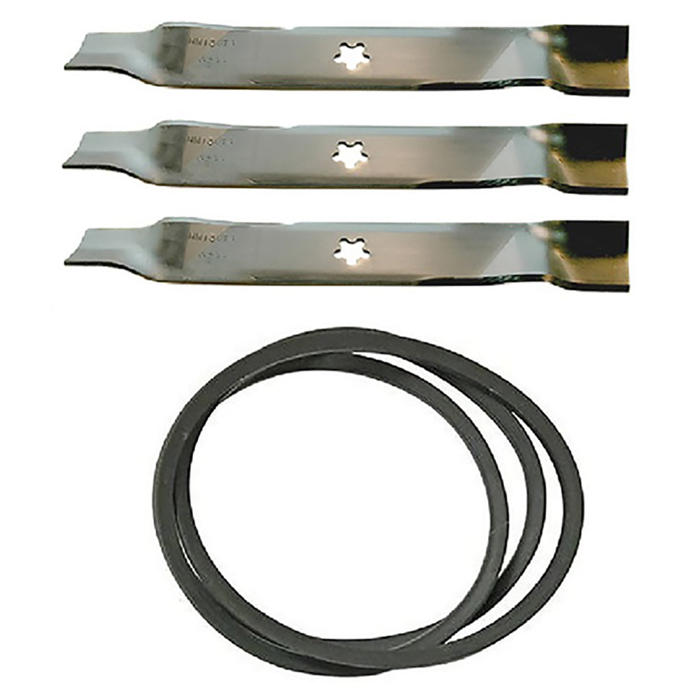 531300766 Mower Deck Belt & Blade Set Fits Husqvarna