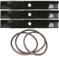 531 30 07-71 Blades & Belt Set Fits Husqvarna YTH1848XP YTH1848XPF