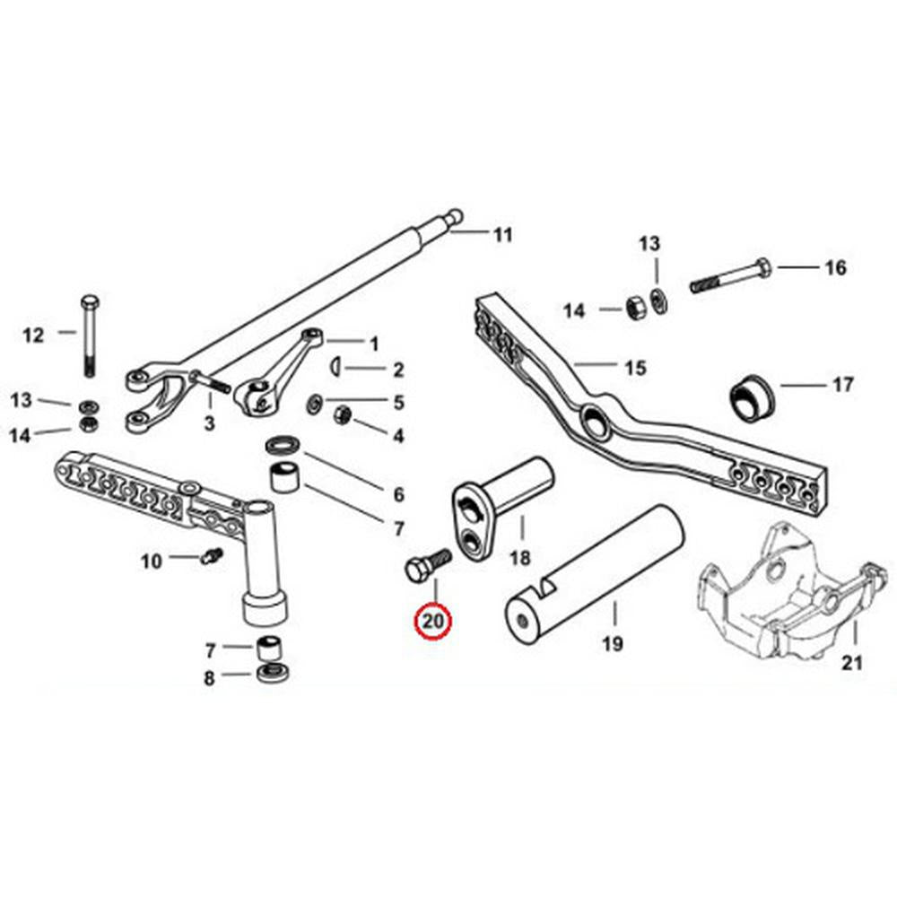 181953M1 Axle Bolt / Pivot Pin Retaining Bolt Fits Massey Ferguson