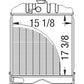 182456M91 New Radiator Fits Massey Ferguson Model 50 Tractor 184525M91