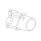 Rockshaft Cylinder Housing - 1/2" Bolt Holes Fits Massey Ferguson 35 50 184442M1