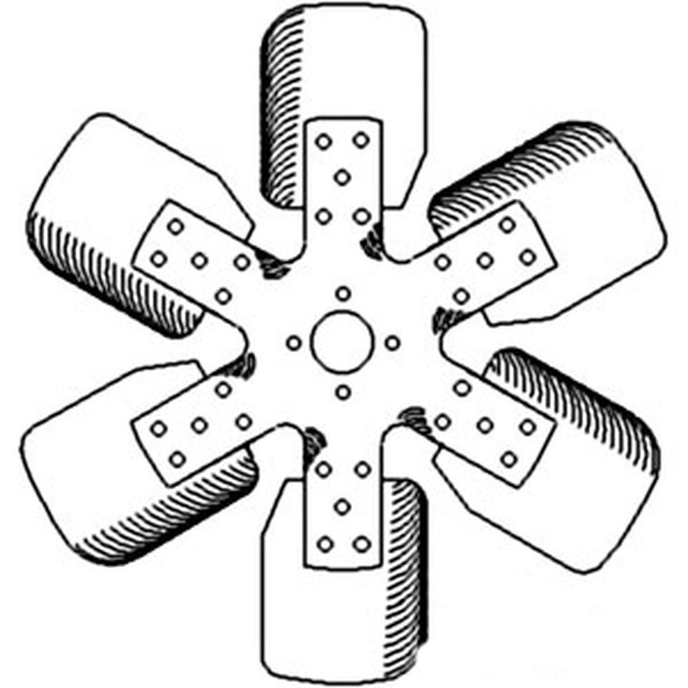 184527M91-AIC 6 Blade Fan