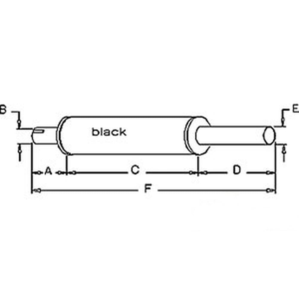 Muffler Fits Massey Ferguson 50 65 50 65 187184M1