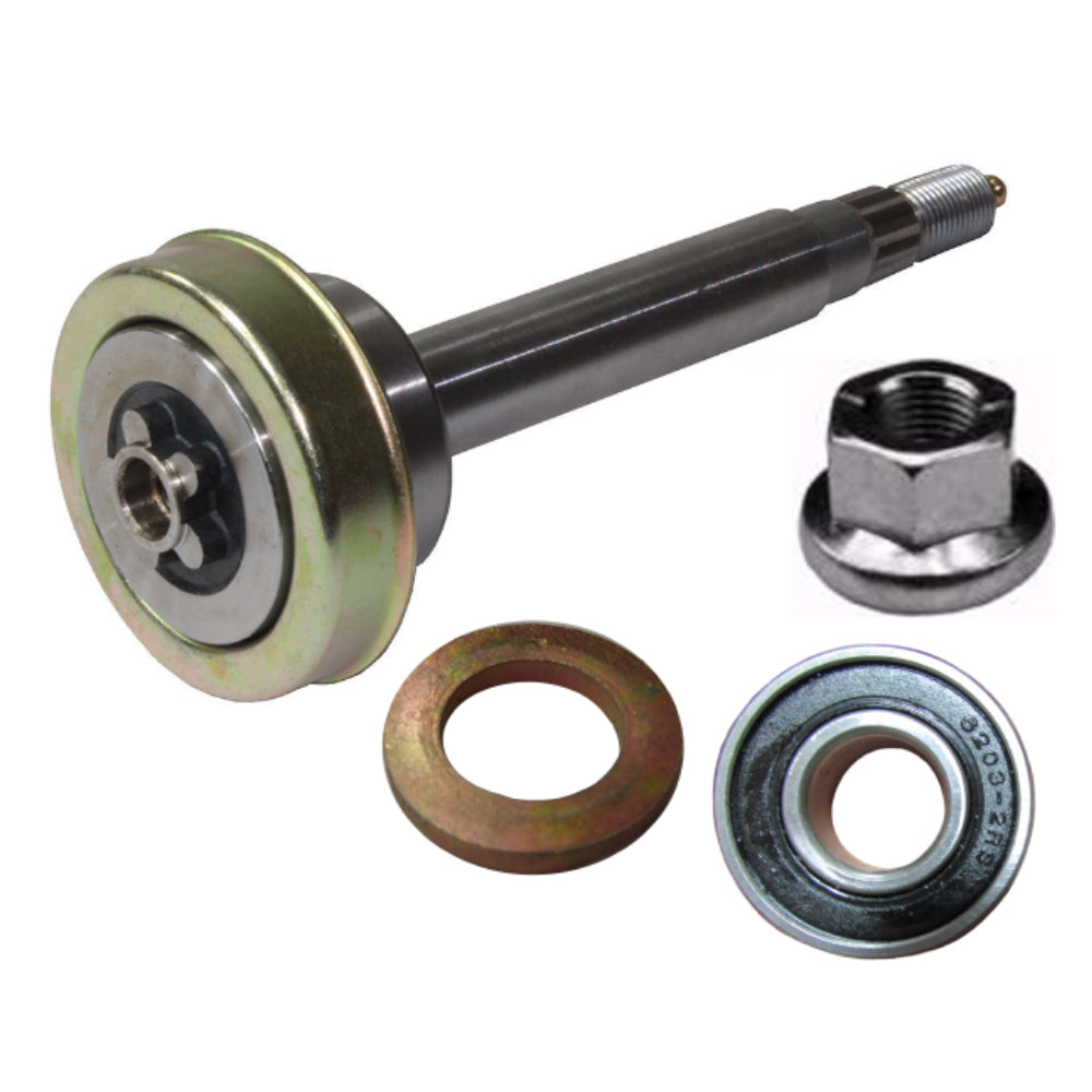 110485X Spindle Shaft w/ Pilot Bearing, Nut & Washer Fits Husqvarna