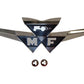 MFS103 Front Emblem w/ Clips - Fits Massey Ferguson