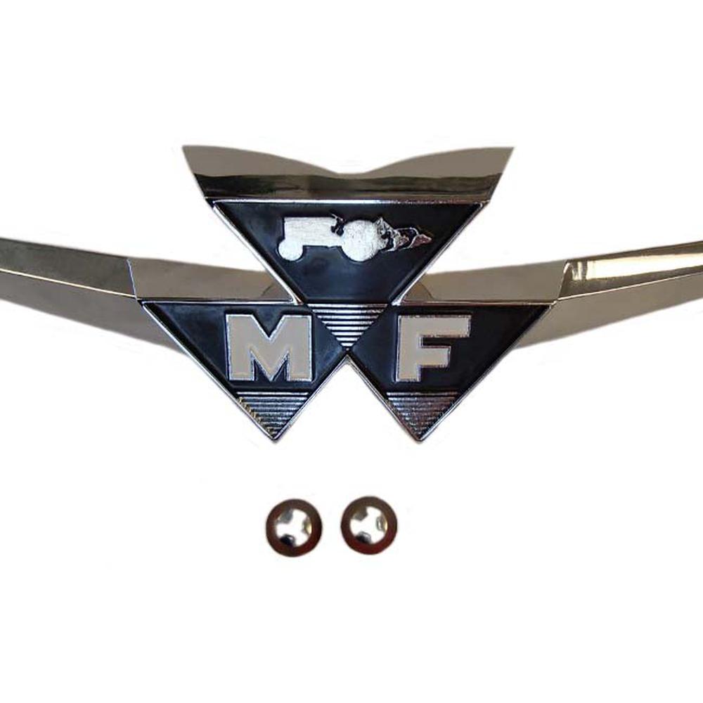 MFS103 Front Emblem w/ Clips - Fits Massey Ferguson