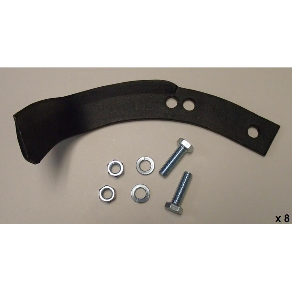 New Aftermarket Tiller 16 Piece Tine Set with Hardware Fits Troy-Bilt Horse/Pony