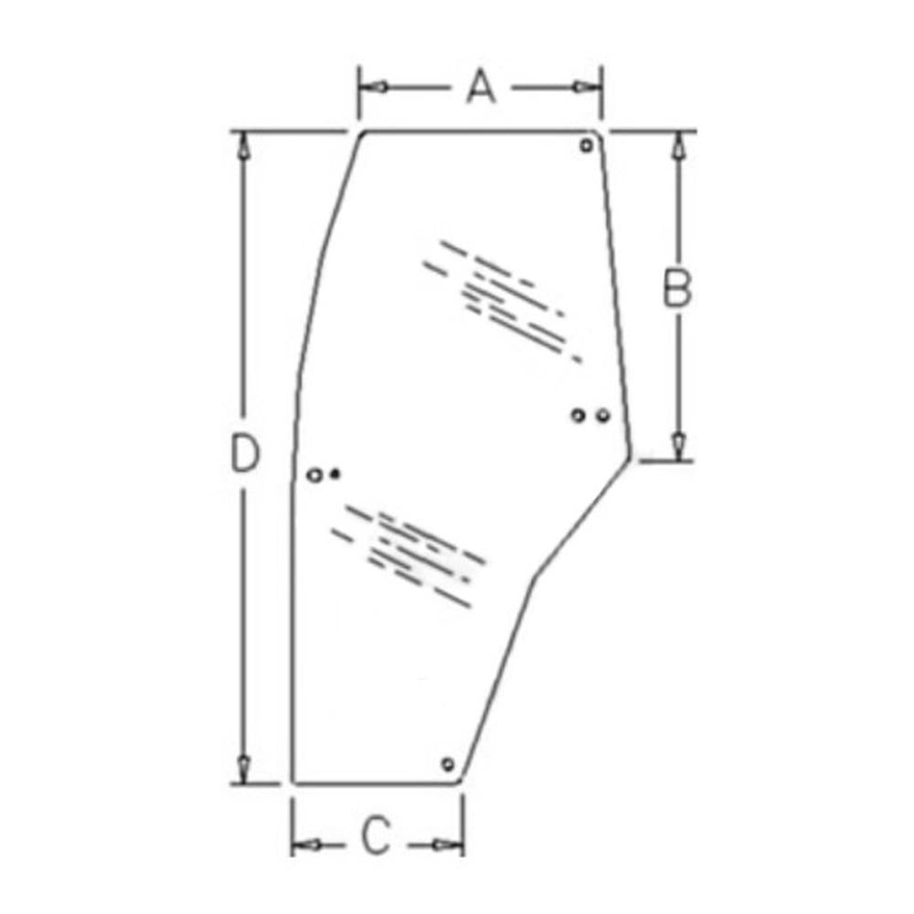 WN-192003A6-PEX Glass, Door, LH Fits Miscellaneous CI MC