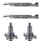 2 Blades 405380 2 Spindles 187292 Fits Craftsman Sears 46" Mower YTH21K46