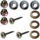 3 Complete Shafts For 187291 192872 With Both Bearings Blade Bolt Locknut Spacer