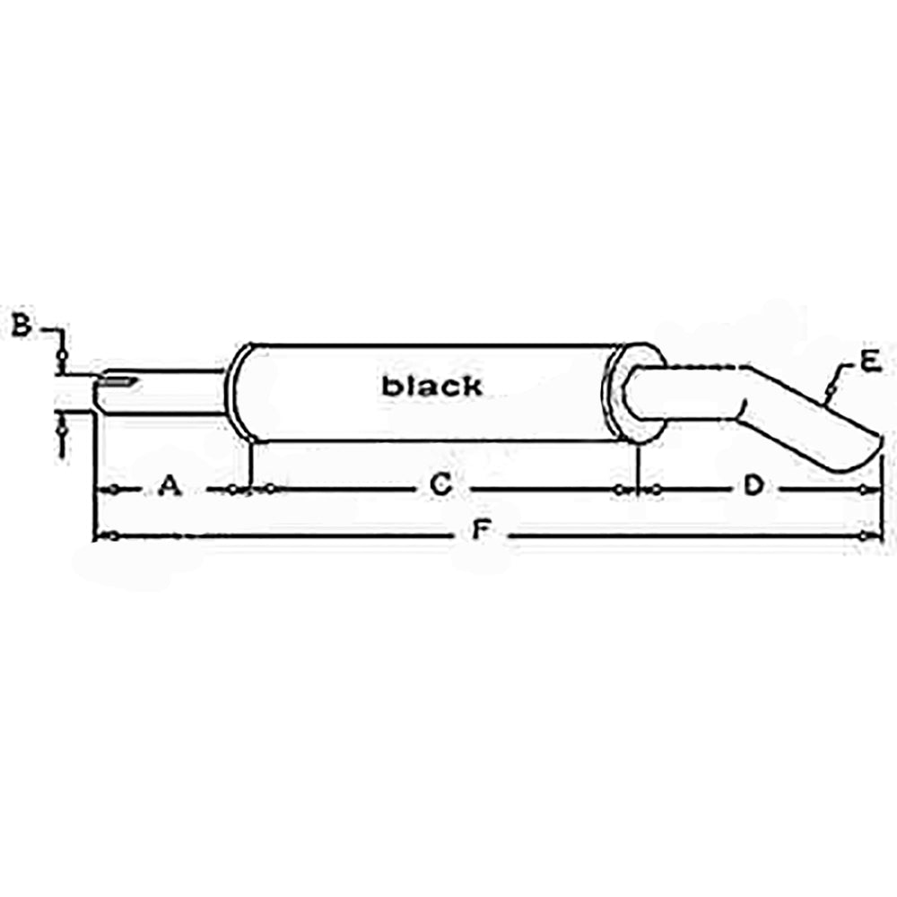 194431M91 523394M91 Muffler Fits Massey Ferguson Tractor 165 175 180