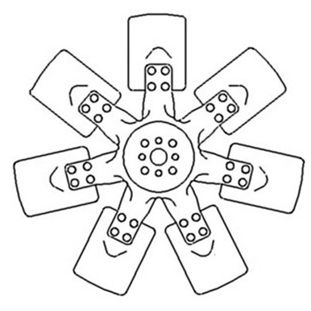 New Fan 7 Blade 1706-6567 Fits Case/IH 5120 5130 5140 1998741C2