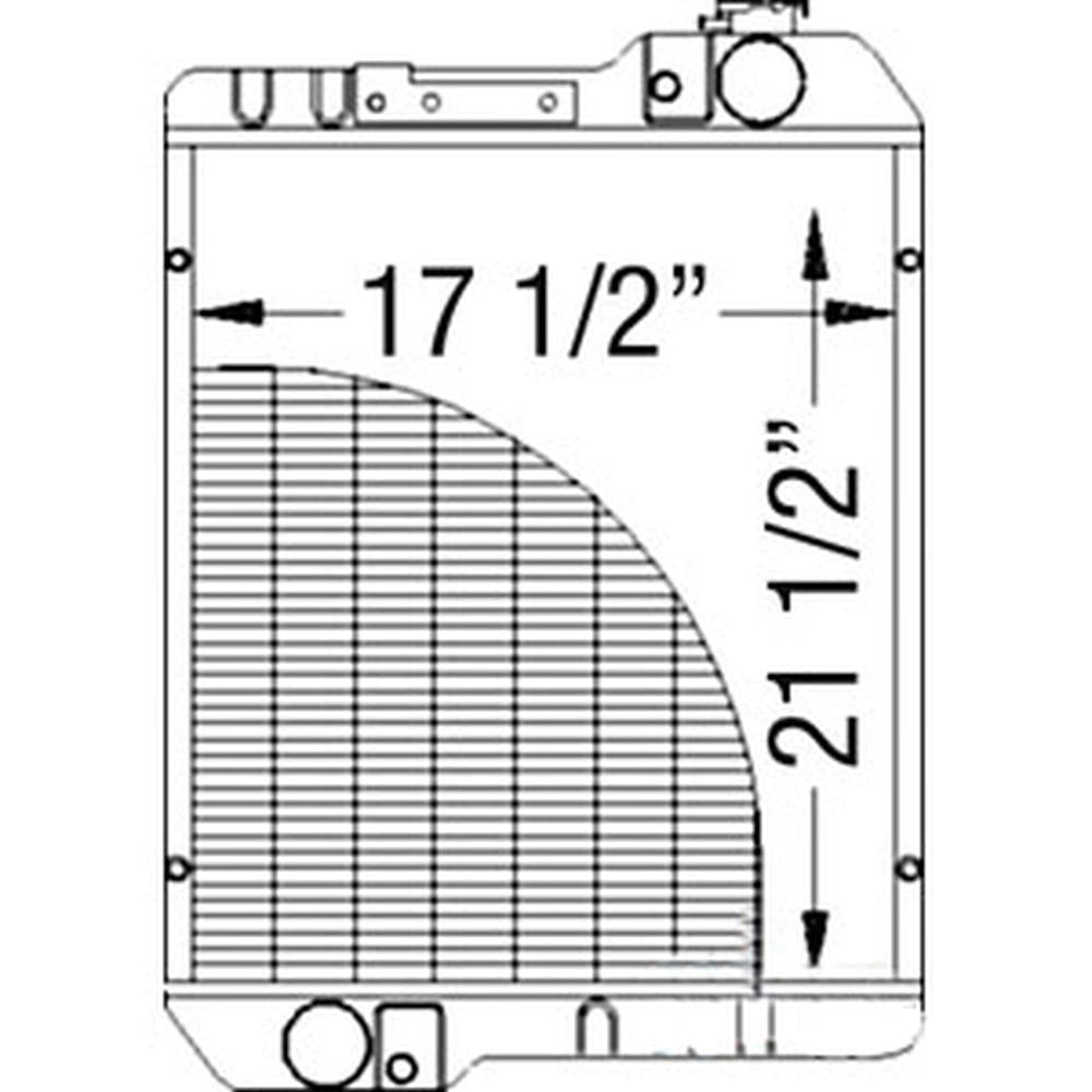 222890A4 Radiator Fits Case/International Harvester