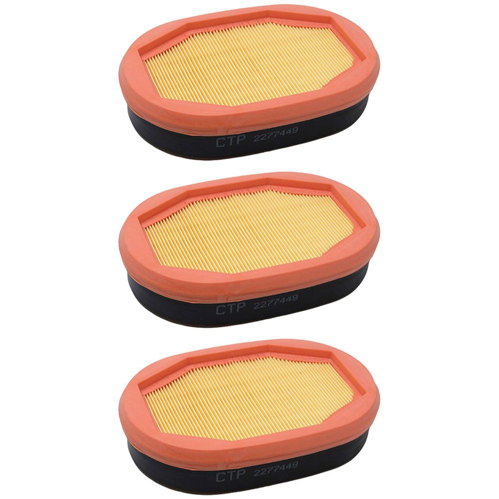 Qty 3: Air Filter Element Fits JCB Replaces 2277449