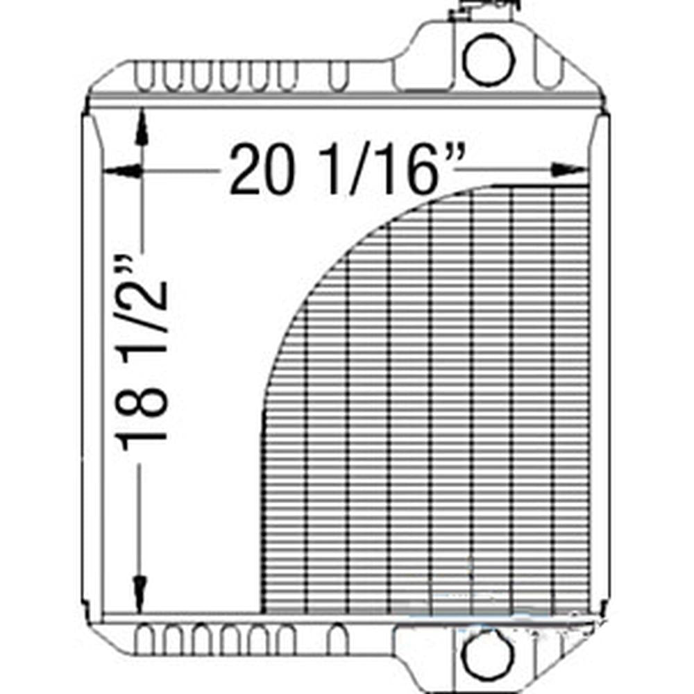 Radiator Compatible w/Fits Case Equipment - 234876A 234876A1 234876A2 234882A1