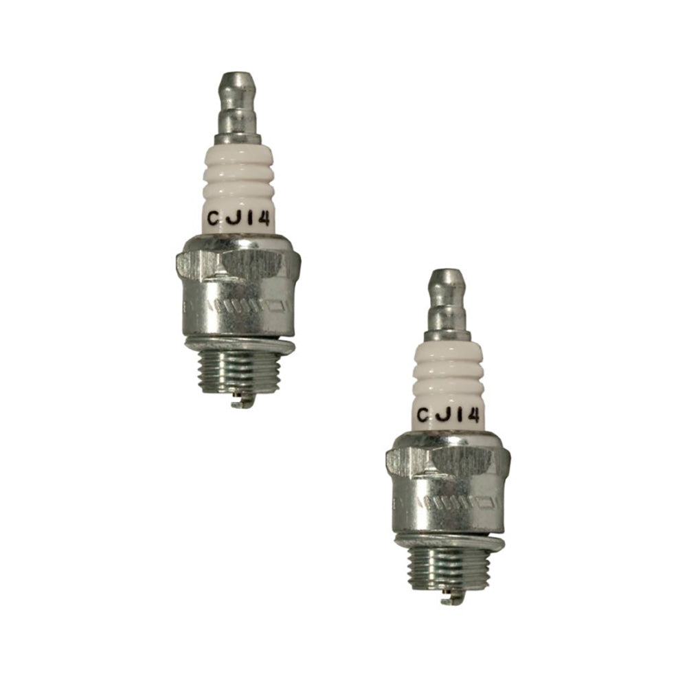2 Pack Spark Plugs Fits Champion CJ14 Fits Bosch WS8E Fits NGK BM4A W14M-U10
