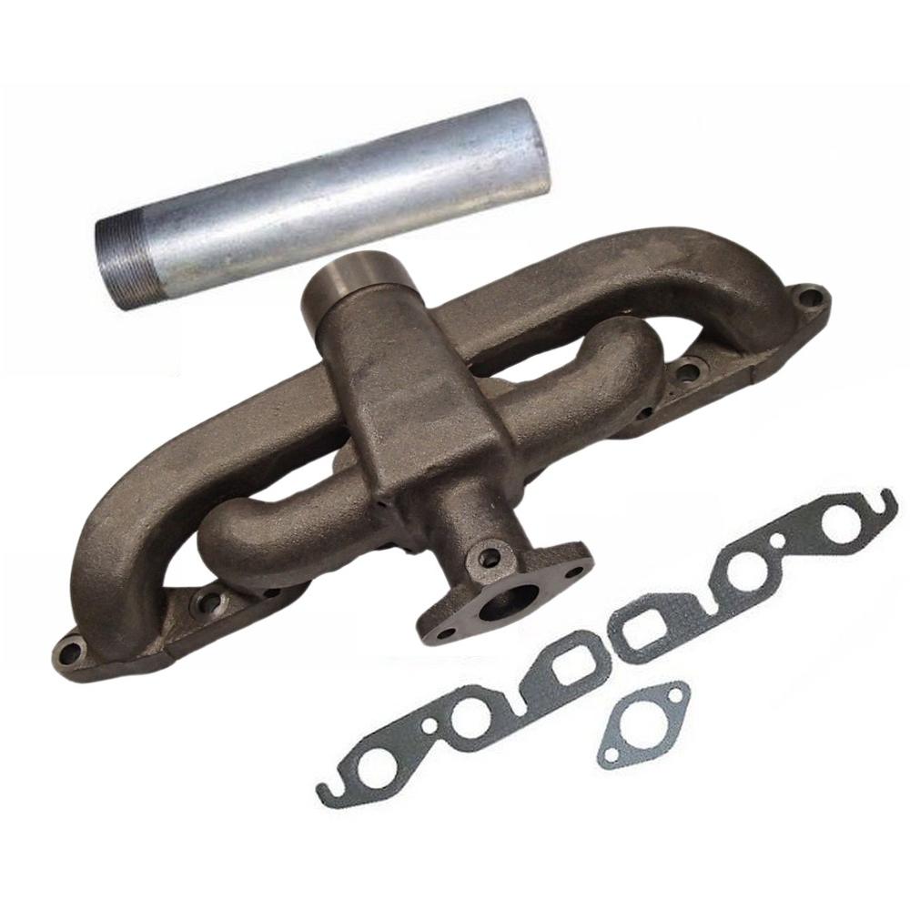 Manifold w/ Pipe & Complete Gasket Set Fits Case/International Harvester