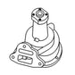 New 2540AA A48361 Water Pump w Hub Fits Case-IH Tractor SI SC3 Casting #110166