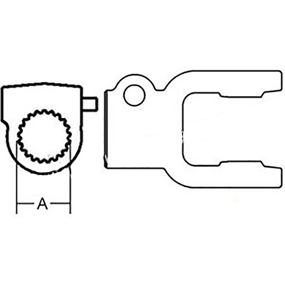 QD Tractor Yoke Fits 157 158 141022001 278641 BP507020351-A