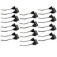 Qty 12: 2 Prong Rubber Mounted Tooth Fits Vermeer Replaces 1059176M1