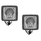 2 Pack 12 Volt Halogen Flood Lamps for Skid Steer 4" x 4.5" 55 Watt Bulb