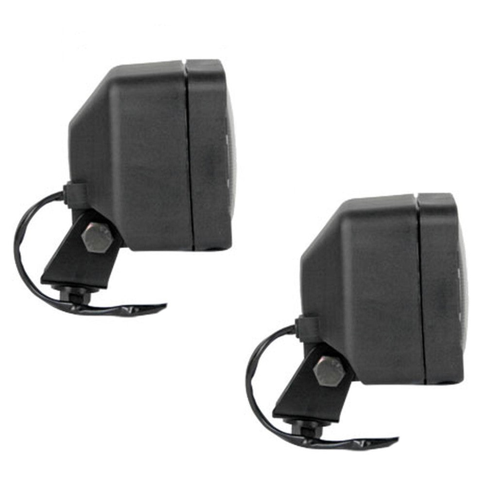 2 Pack 12 Volt Halogen Flood Lamps for Skid Steer 4" x 4.5" 55 Watt Bulb