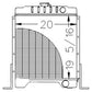 301877A2 Radiator 1A12192 A173886 Fits Case/IH Skidsteer 1840 1845C
