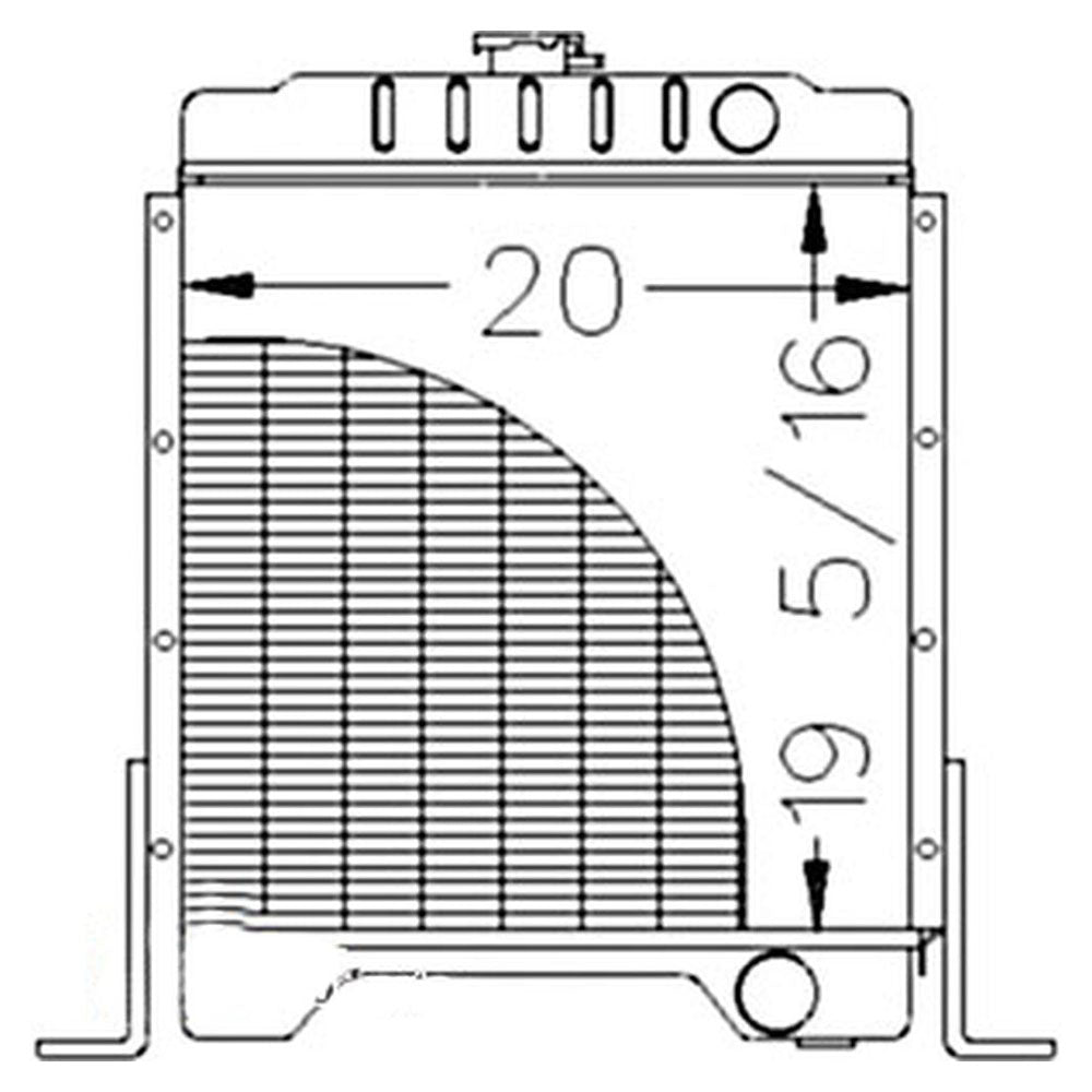 301877A2 Radiator 1A12192 A173886 Fits Case/IH Skidsteer 1840 1845C