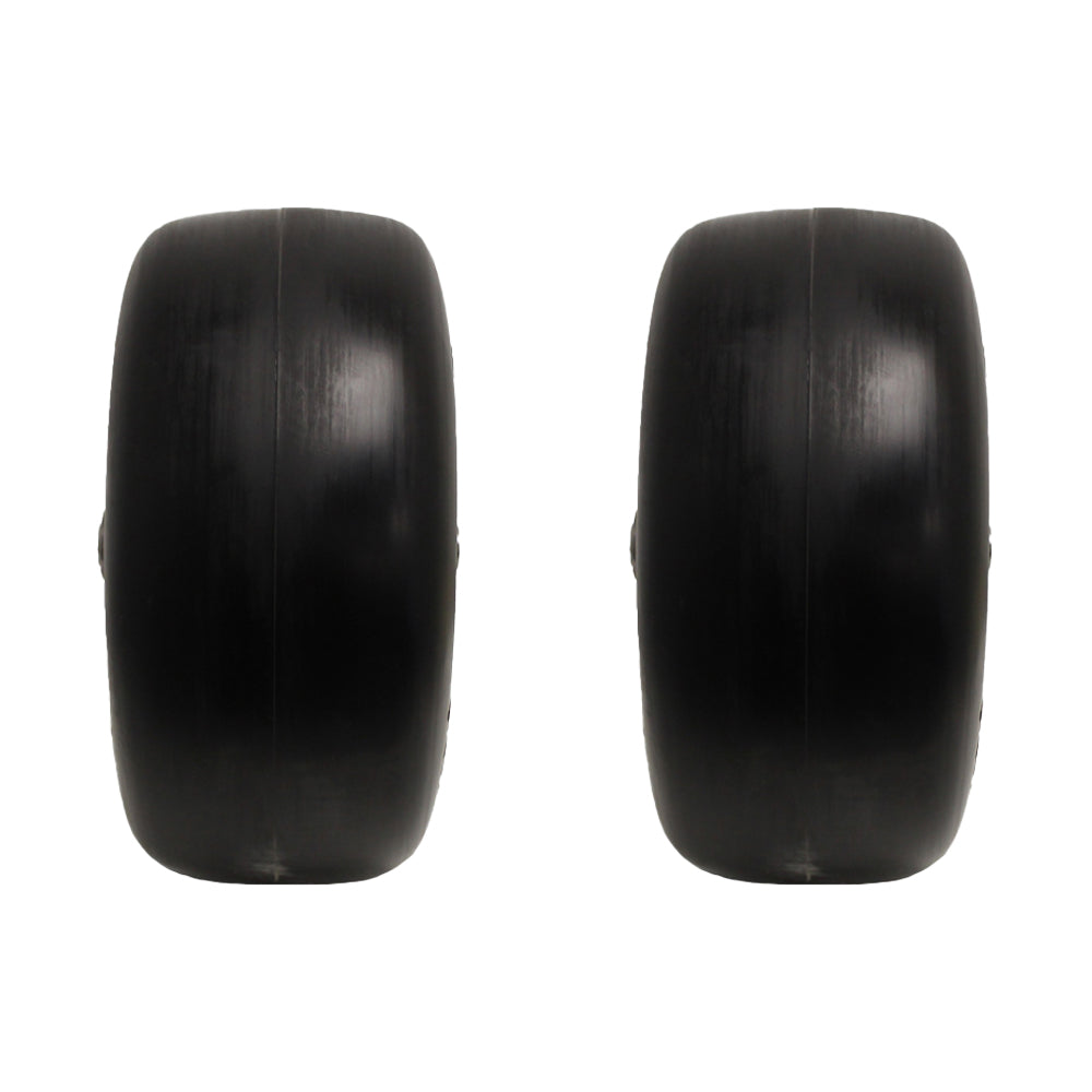 2PK Flat Free Wheel & Tire Assembly 13x6.50-6 13x6.50x6 Fits Kubota Mowers