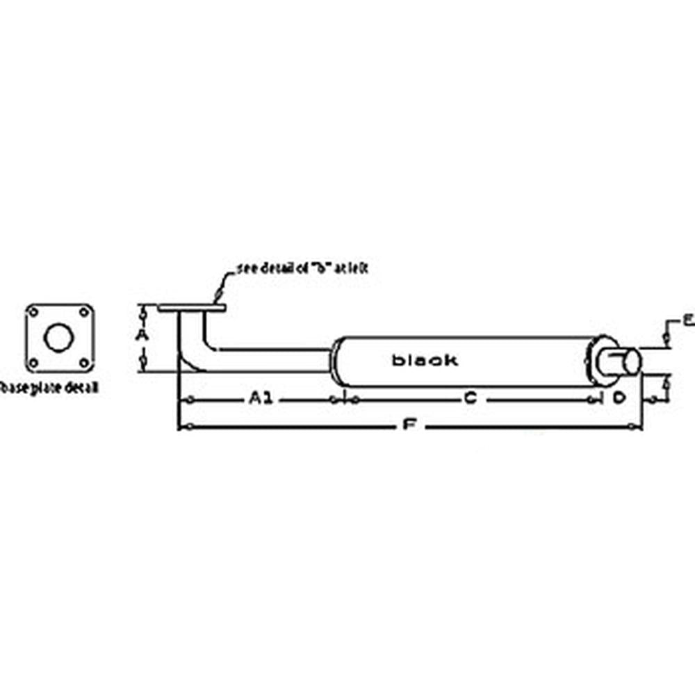 SBA314100521 FO-33 Muffler Fits Ford Tractor 1310 1110 1210 1320 1510 1710 1910