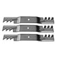 3 New Mulching Blades Fits Grasshopper 52" 320236 320237 320239