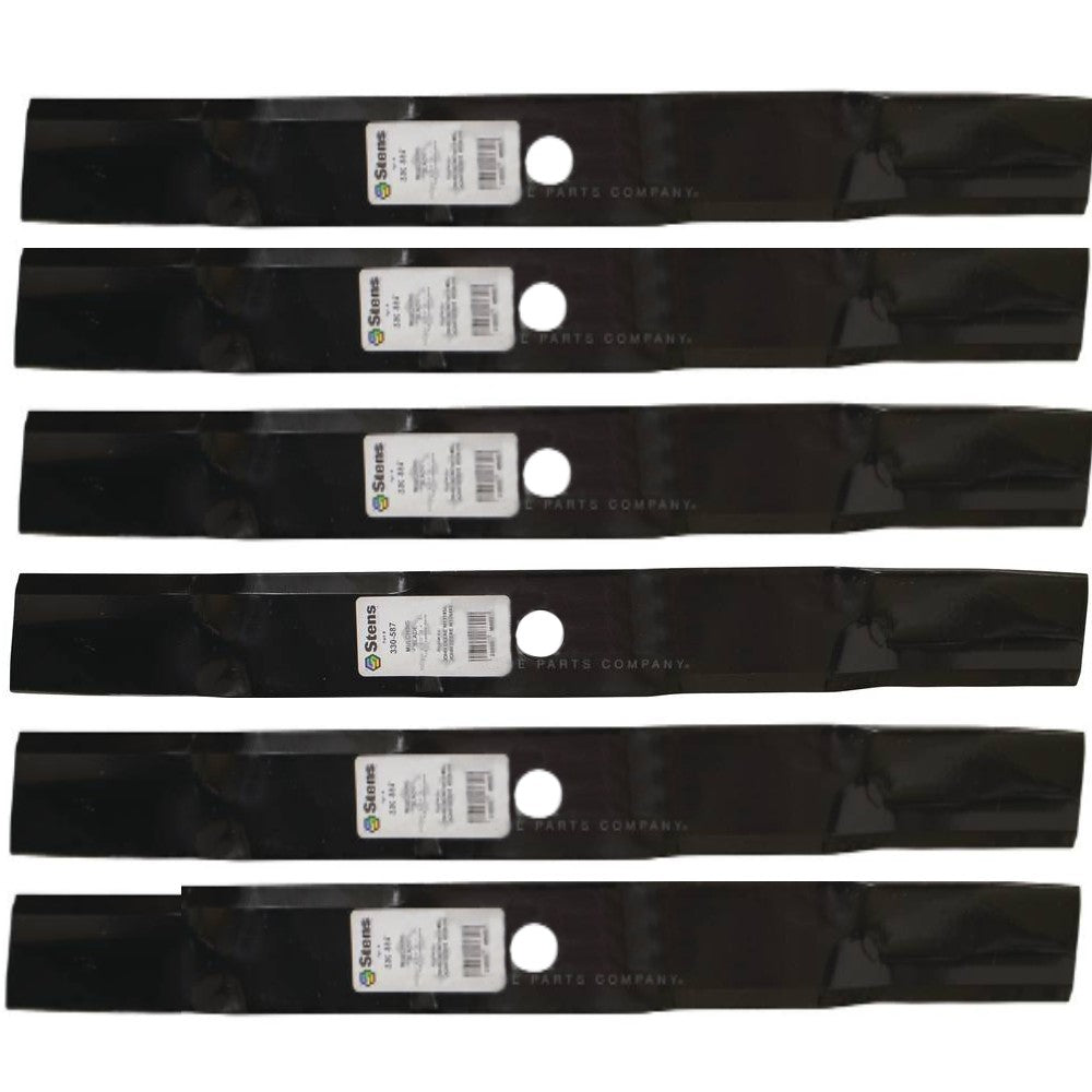 Qty 6: Mulching Blade Fits John Deere Replaces M128485