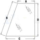 Left Hand Rear Quarter Glass Fits Case/International Harvester Replaces 338424A1